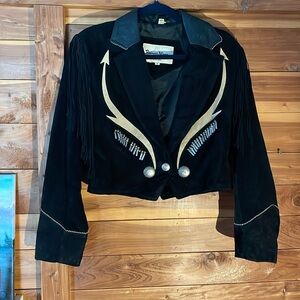 90s Pioneer Wear Suede Jacket Medium